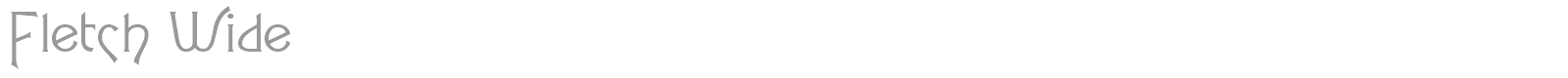 Fletch Wide font preview